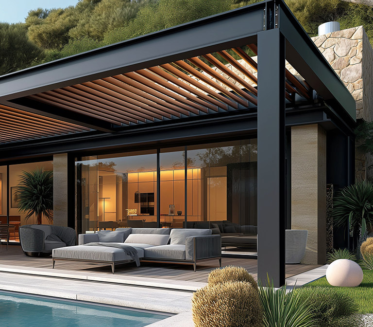 El arte de integrar pérgolas toldos persianas 1